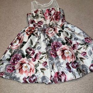 Floral Kids Dress - Pink and Purple